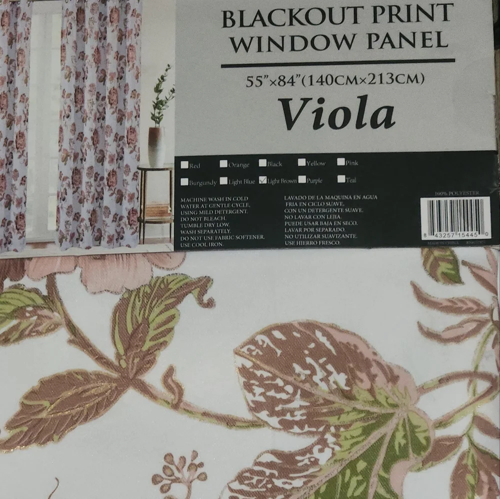 WESTTINA- Viola Print Grommet Panel 55